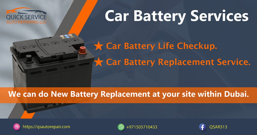 Car Battery Services | Car Battery Replacement Dubai