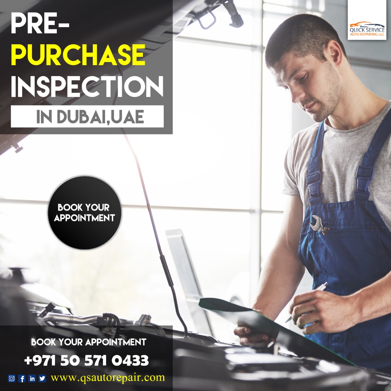 فحص السيارة قبل الشراء في دبي