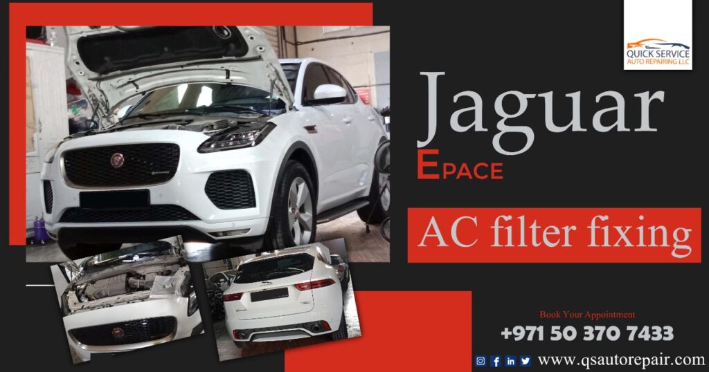Jaguar E Pace AC filter Job done