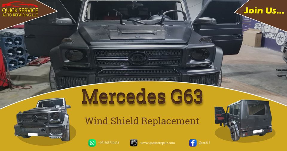 استبدال سيارة مرسيدس G63 Wind Shield