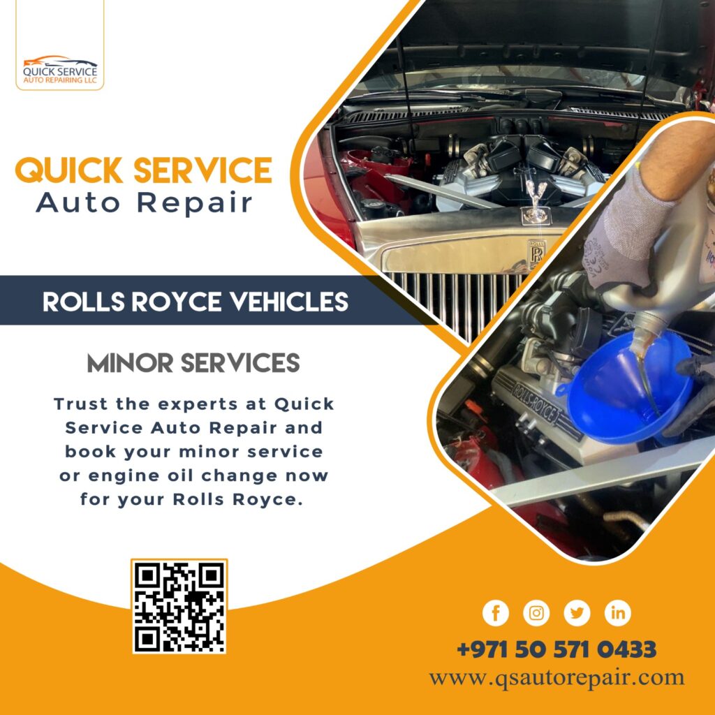 Rolls Royce Vehicles Minor Services