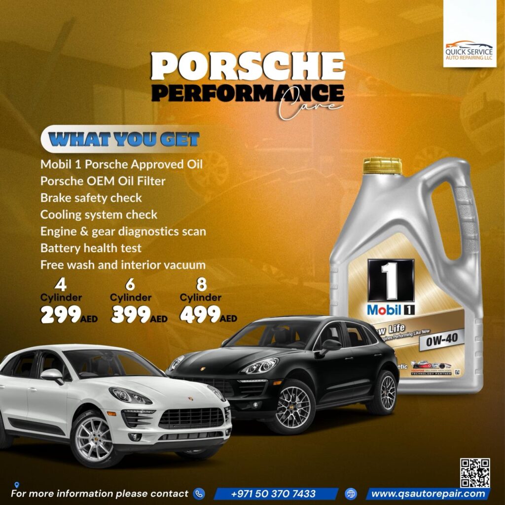 Porsche Oil Change Offer