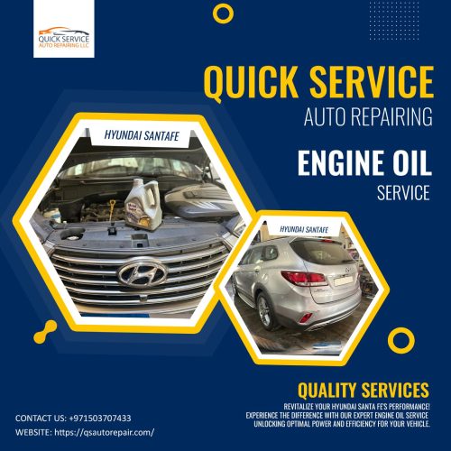 Quick Service Auto Repairing Engine Oil Service